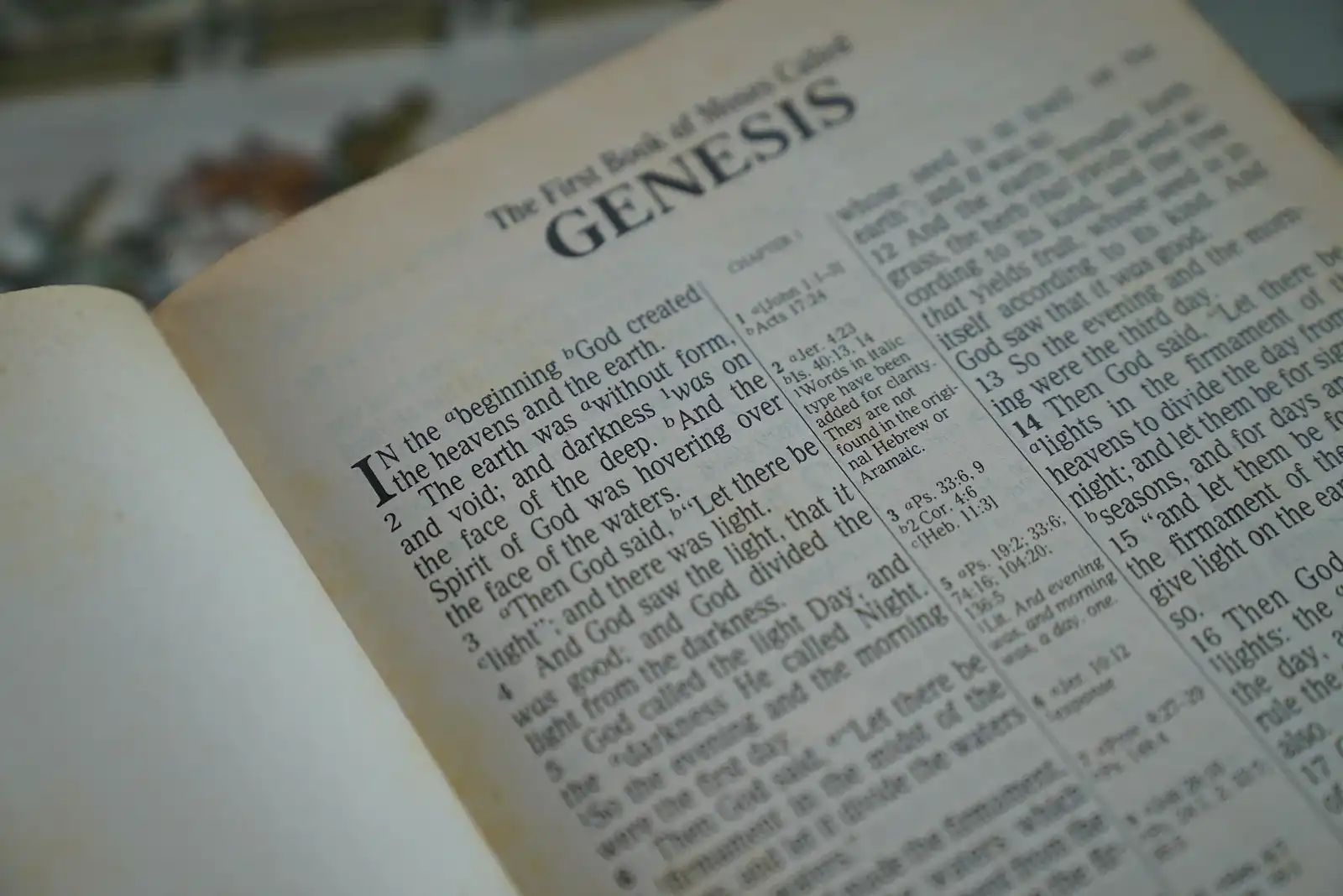 Bible page