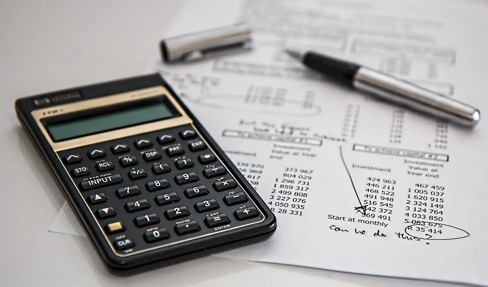 Calculator and math papers